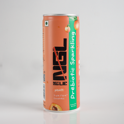 Prebiotic Sparkling with Triple Fibre Goodness - 250ml (Peach)