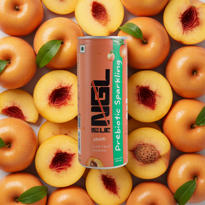 Prebiotic Sparkling with Triple Fibre Goodness - 250ml (Peach)