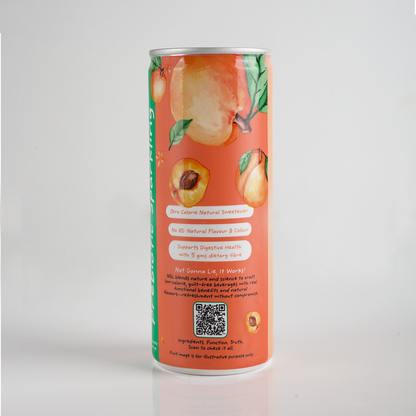 Prebiotic Sparkling with Triple Fibre Goodness - 250ml (Peach)