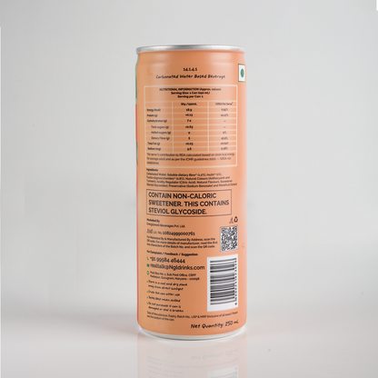 Prebiotic Sparkling with Triple Fibre Goodness - 250ml (Peach)