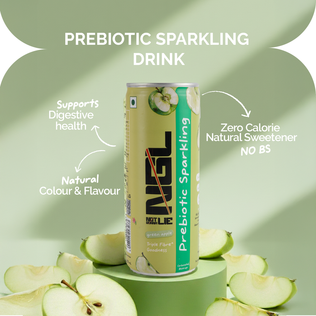 Prebiotic Sparkling with Triple Fibre Goodness - 250ml (Green Apple)