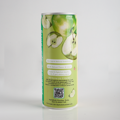 Prebiotic Sparkling with Triple Fibre Goodness - 250ml (Green Apple)