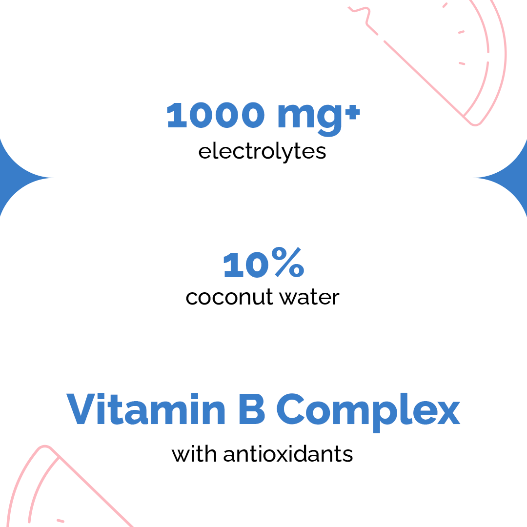 Hydration & Electrolytes Drink with Sustained Energy - 300 ml (Watermelon Swerve)