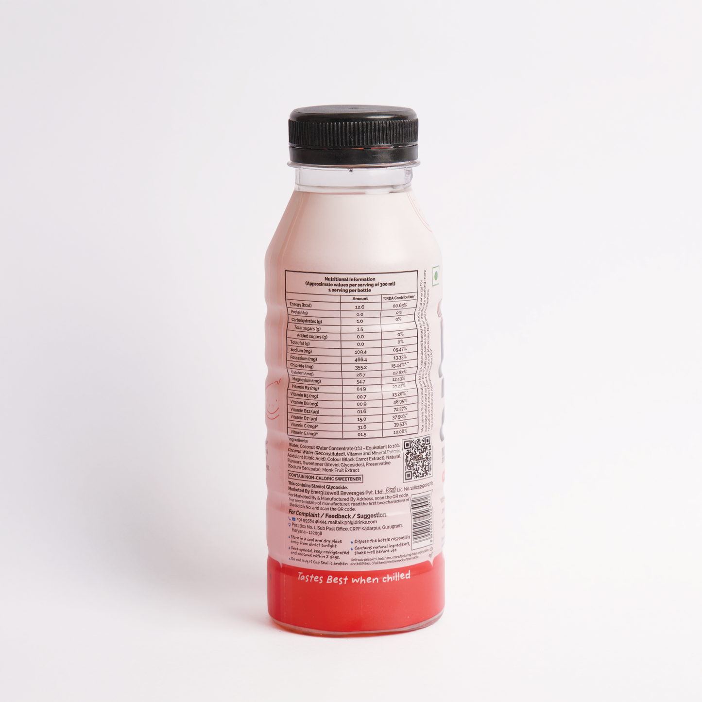 Hydration & Electrolytes Drink with Sustained Energy - 300 ml (Watermelon Swerve)